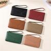 Stitching Pu Women's Mobile Phone Bag Large Capacity Fashion Retro Dinner Clutch