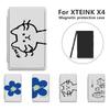 Shockproof Protective Cover Cute Kitty Folio Shell High Quality Magnetic Case for XTEINK X4/X3