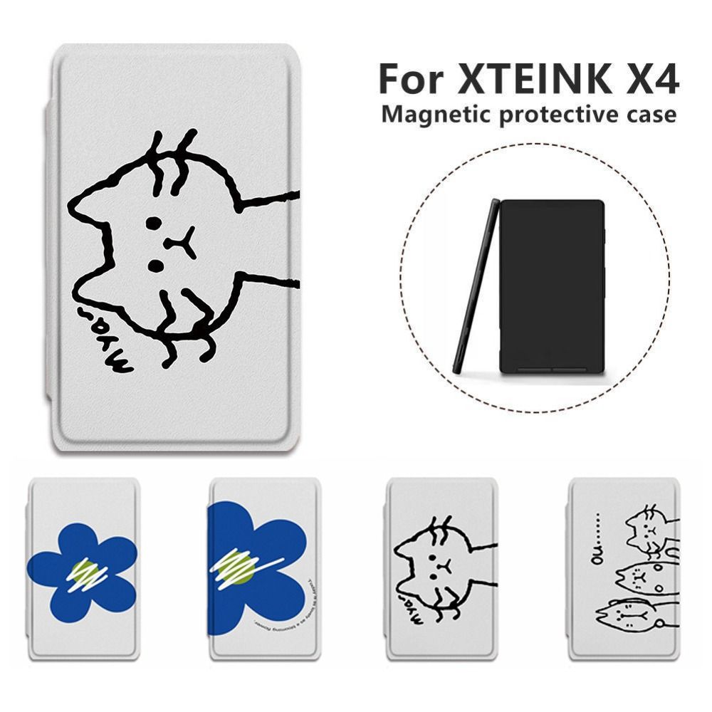 Shockproof Protective Cover Cute Kitty Folio Shell High Quality Magnetic Case for XTEINK X4/X3