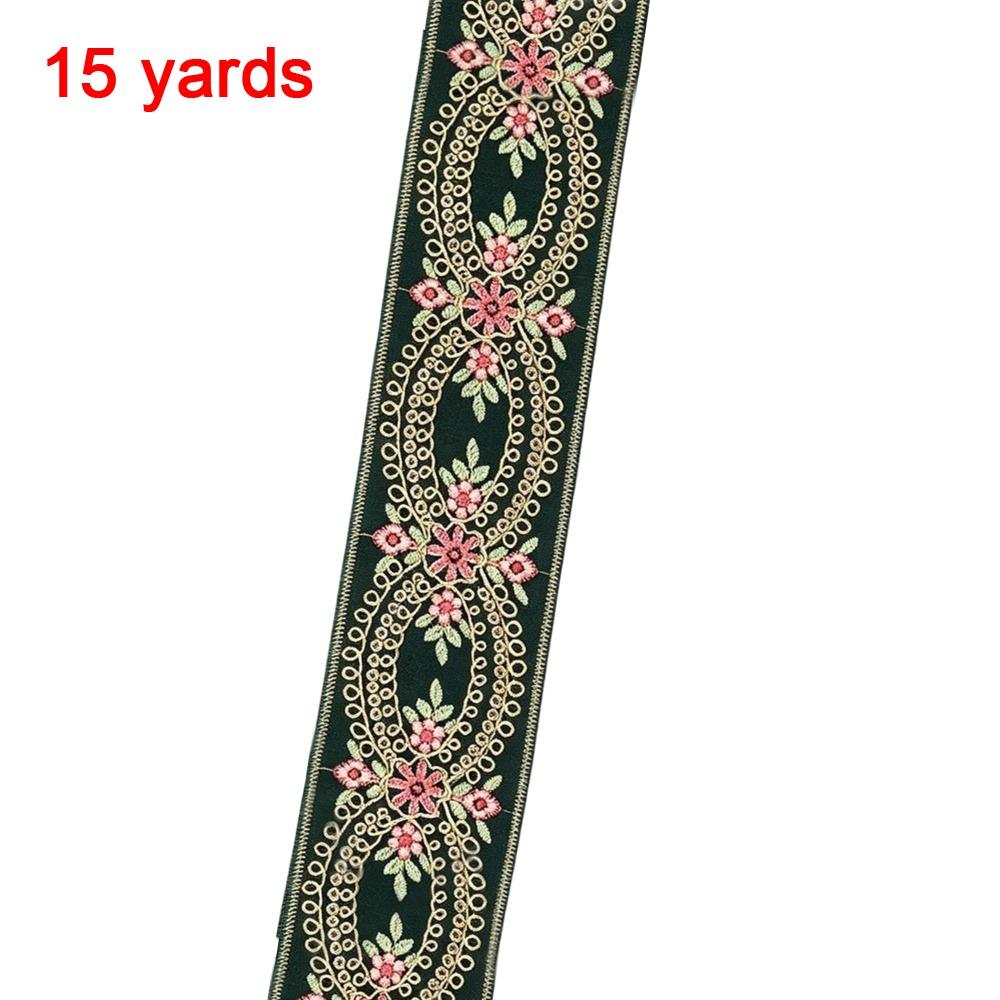 4.5cm Width Fabric Webbing Ribbon Gold Thread Sequins Embroidery Lace Fabric For Dress Decoration