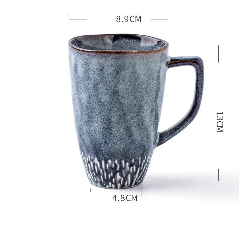 

475ml Europe Retro Ceramic Mug Coffee Creative Office Office Tea Drink Drinkware Couples cup Christmas Gift 475ml темно-серого