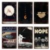 Classic Movie Metal Poster Decor Plates Vintage Metal Tin Plaque Poster for Pub Bar Wall Art Man Cave Decorative Plates Decor