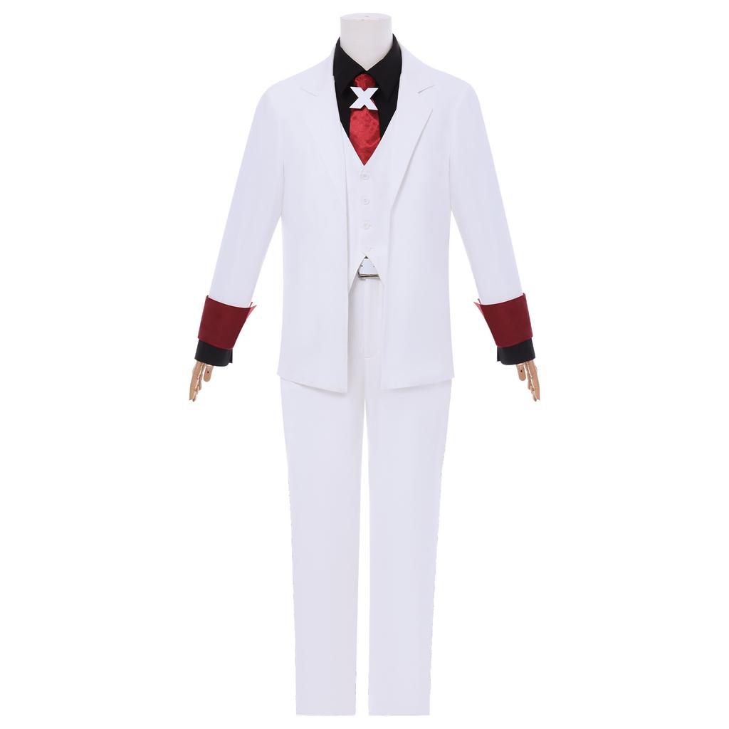 New convex hero Xcos clothing lucky green Xcosplay clothing white suit two-dimensional animation clothing