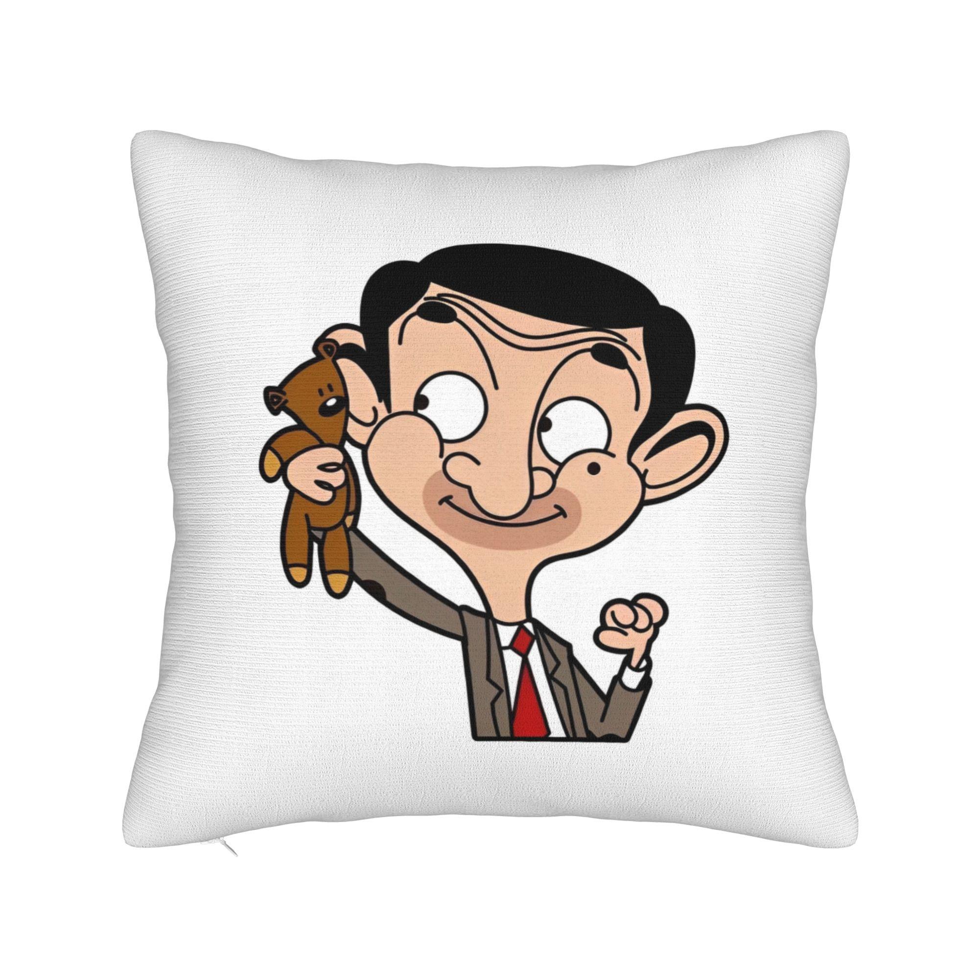 

mrbeanes Pillowcase Accessories Soft Cushion Cover Throw Pillow Cover Car Decorations Square Multiple Sizes 20x20in 50X50cm