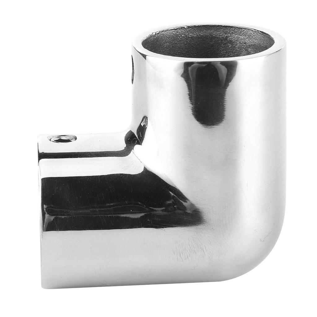 Boat Pipe Connector Marine Yacht 90° Elbow Tube Joint Stainless Steel Hand Rail Fitting