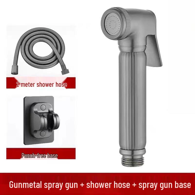 High-Pressure Toilet Companion Spray & Faucet Set with Double Switch Angle Valve