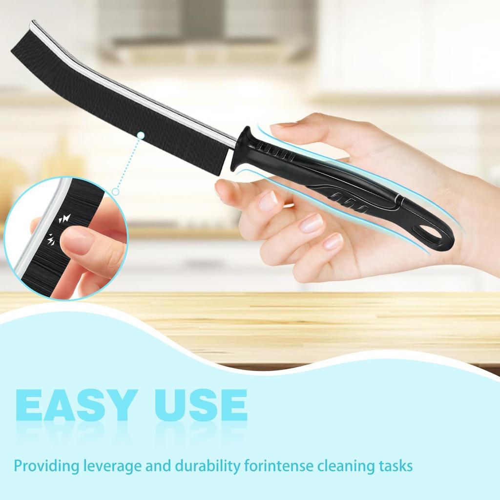 Crevice Cleaning Brush, 6Pcs Hard Bristle Multifunctional Gap Cleaning Brush Tool, Bathroom Gap Brush for Deep Cleaning Kitchen,Grout, Sink, Corners,