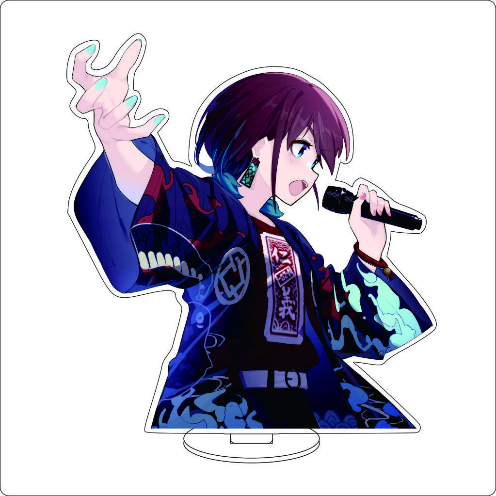 16CM Anime GIRLS BAND CRY Cosplay Acrylic Ornaments SUBARU AWA KAWARAGI MOMOKA ISERI NINA Figure Stand Halloween Christmas Gifts