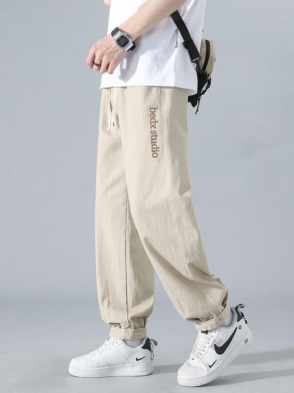 Dingfengbaoluo Men's Loose Fit Workwear Casual Pants