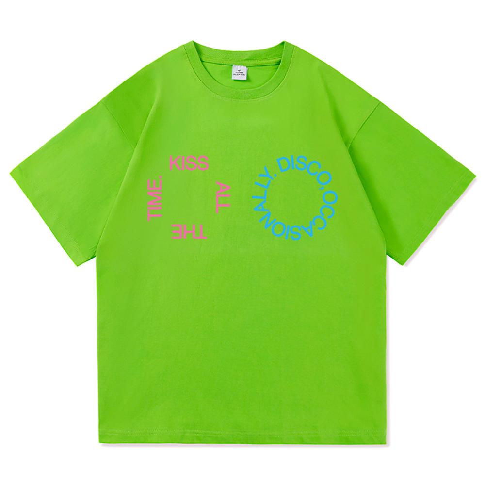 New Album Kiss All The Time Disco Occasional T Shirt UnisexWomen Clothing Harajuku High Quality Tops Cotton TShirts Vintage
