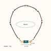 Retro Colored Stainless Steel Pendant Necklace For Women Handmade Braided Rope Chain Jewelry Accessories