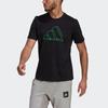 Adidas Graphic Tee Men Tops Black GM6366