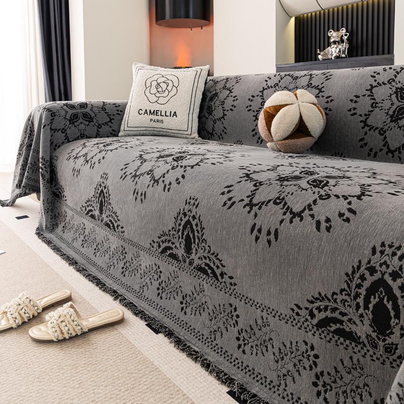 

Чехол на диван в скандинавском стиле, полный чехол, тканевый, с вышивкой, настраиваемый, универсальный для четырех сезонов, простыня для дивана, аксессуары для домашнего декора 180*260cm