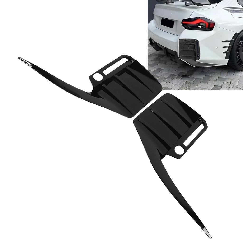 2PCS Rear Bumper Side Spoiler Left Right Sporty Appearance Rear Bumper   Vent Cover Trim for M2 G87 2023 Onwards