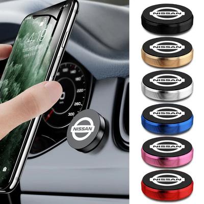 Suporte Magnético Redondo para Celular de Carro Para Nissan Qashqai J11 J10 X-Trail Micra Juke Tiida Leaf 2008 Acessórios para Automóveis