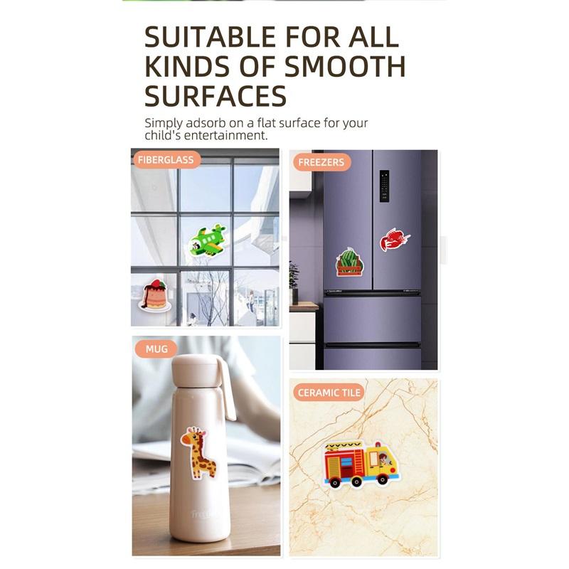 Children's Portable Quiet DIY Reusable Sticker Book Busy Jelly Paste Sticker Multi-scene Bubble Sticker Toys for Fun Learning