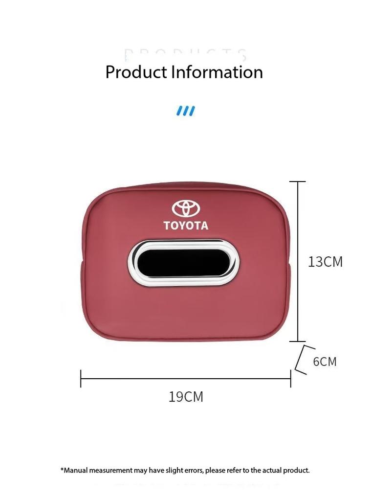 Suitable for Toyota Car Paper Box, Corolla, Corolla, Corolla, Camry, Highlander, Prado Car Tissue Box