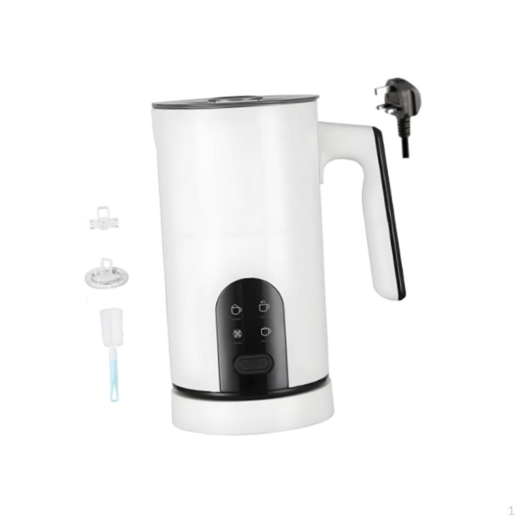Electric Milk Frother and Steamer Simple Drink Mixer for Cream Coffee Matcha White