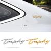New MG6 Trophy Logo English Logo Personalized Commemorative Car Sticker High-end Metal Body Side Logo Modification