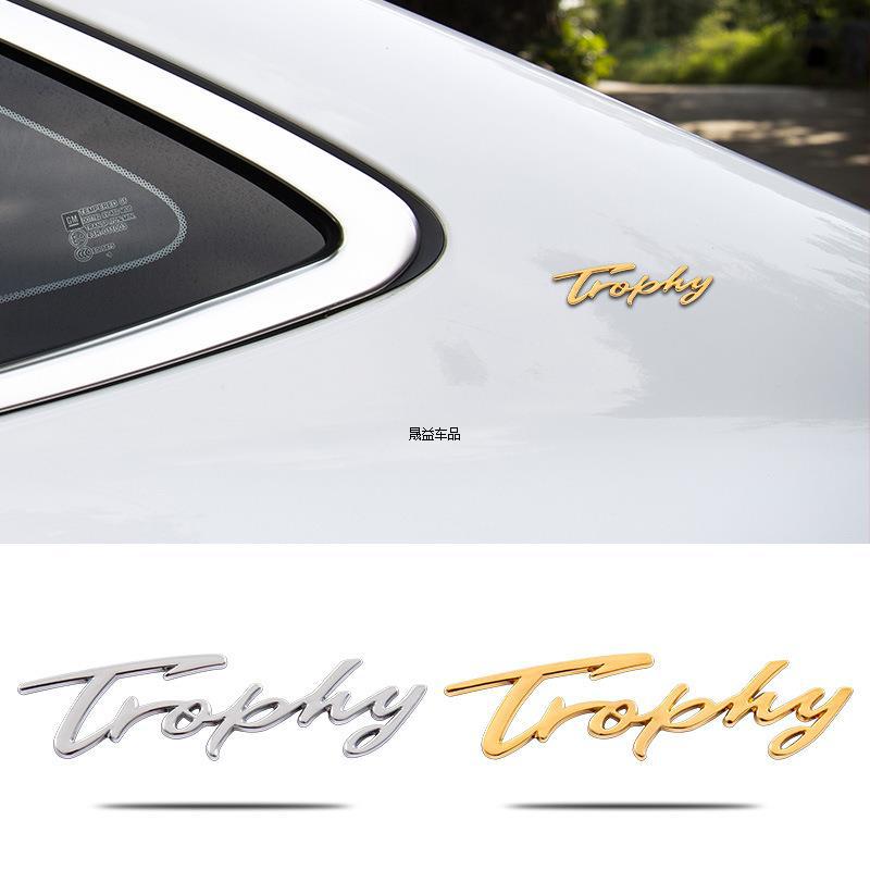 New MG6 Trophy Logo English Logo Personalized Commemorative Car Sticker High-end Metal Body Side Logo Modification