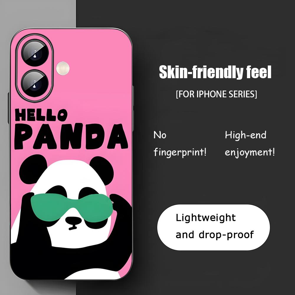 Funny Hello Animal Popular Phone Case For iPhone 17 16 15 14 13 12 11 X XR XS 8 Plus Mini Pro Max Soft Black Shockproof Cover