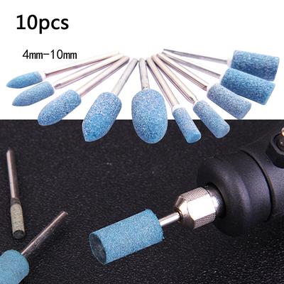 10Pc Ceramic Grinding Head Tool Electric Drill Bits Set Durable Polishing Tool