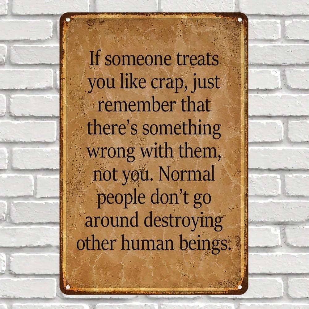 Vintage Funny Inspirational Metal Tin Sign Wall Decor For Bar Home