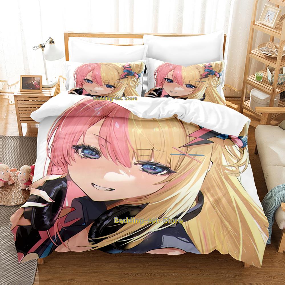 New 2023 Kotoko Torahime Bedding Set Single Twin Full Queen King Size Bed Set Adult Kid Bedroom Duvetcover Sets Anime Bed