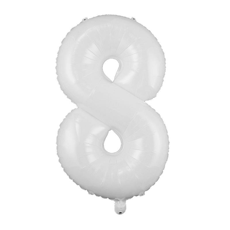 32-Inch White Digital Balloon for Birthdays, Proposals, and Parties