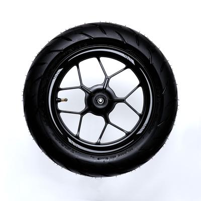 AXXL 12" Wheel Rim Sticker STD2 (Silver) for Grom NSR50 NSF100 Z125 Monkey 125 Ape Signus Etc