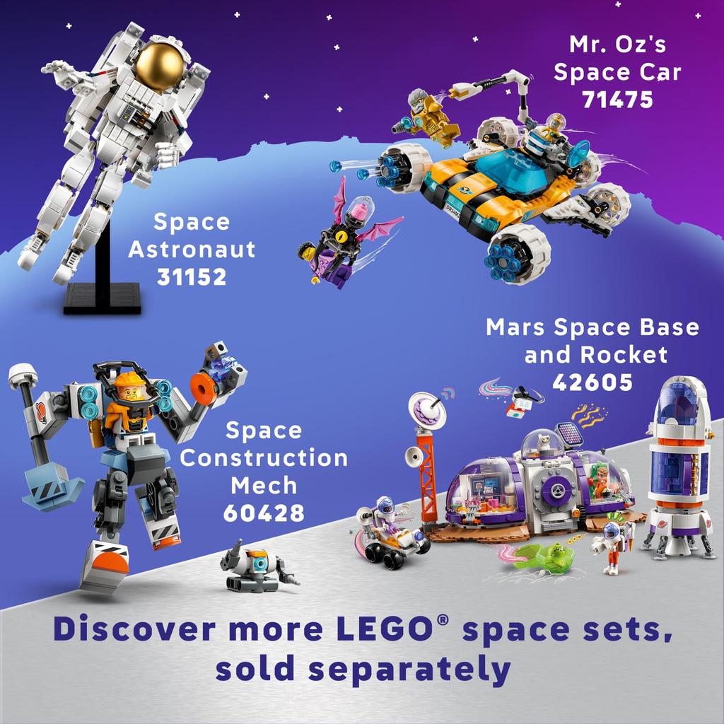 LEGO Classic Creative Space Planet Building Toy Set Space Toys for and Girls Ages Includes Rocket and Bricks Christmas Gift 11037 - Kids, Boys, 5+ -