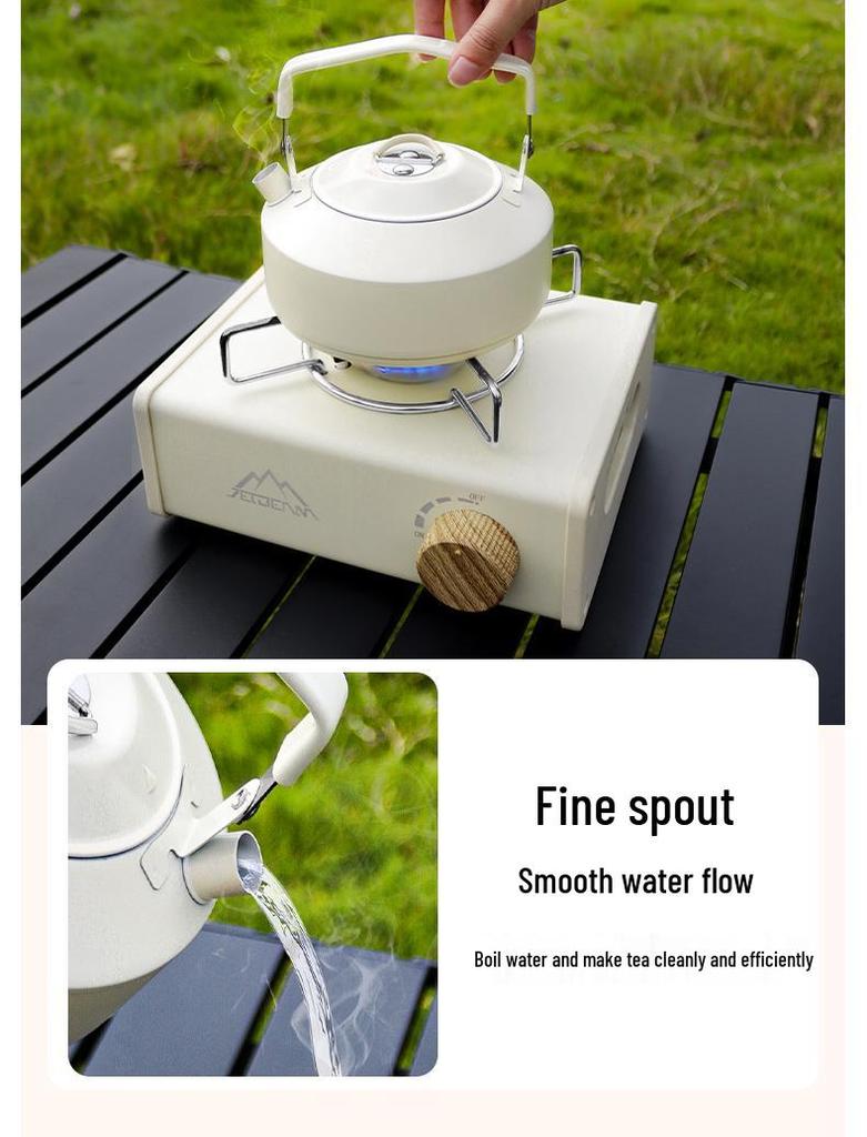 JETBeam 304 Stainless Steel Camping Cookware Set: Includes Outdoor Kettle and Pots for Camping and Picnicking.