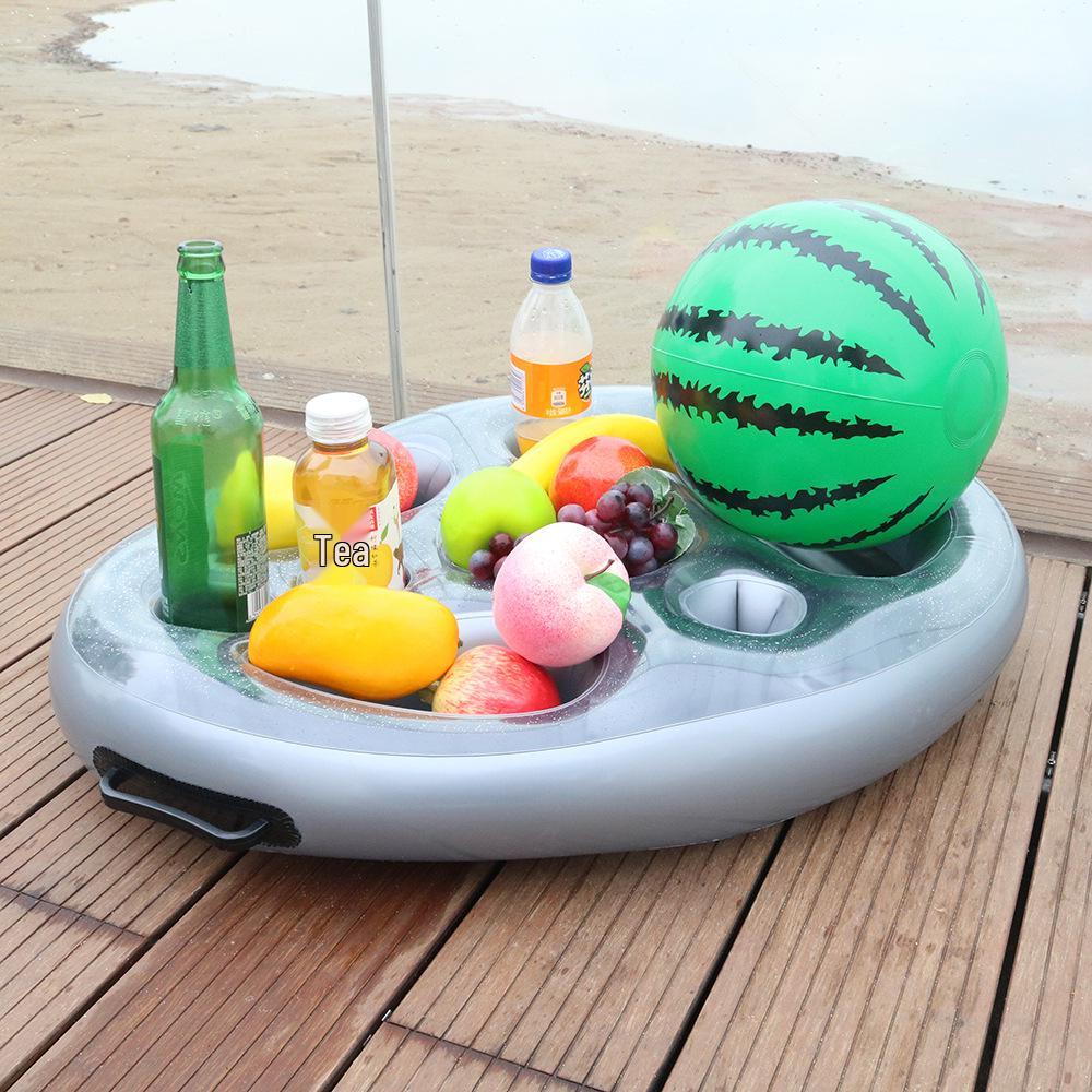 Multi-Hole Inflatable Tray & Cup Holder for Parties