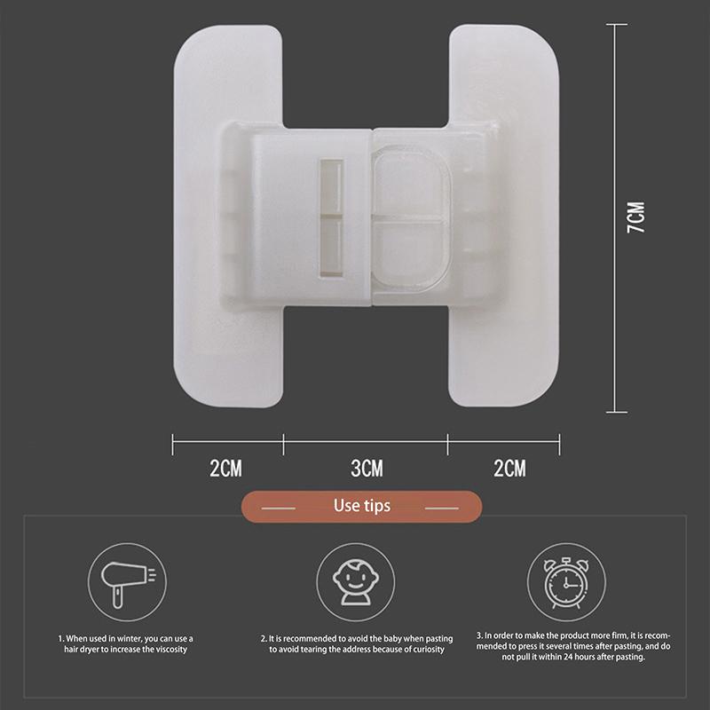 1ks Dětské bezpečnostní noční světlo Zámky zásuvek Zámky dveří Pro miminko Dítě Kojence Ochrana rukou proti skřípnutí Bezpečnostní přezka