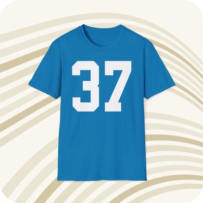 Doak Walker #37 Detroit Lions Jersey T-Shirt - Front & Back Print