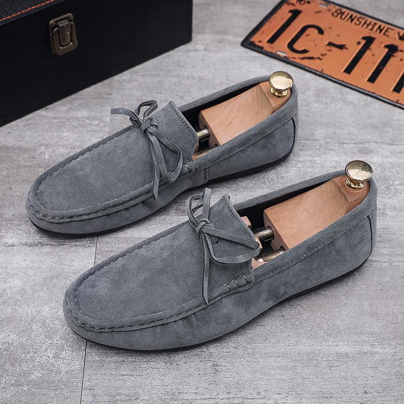 Doudou shoes summer new matte suede lazy small leather shoes loafer driving shoes