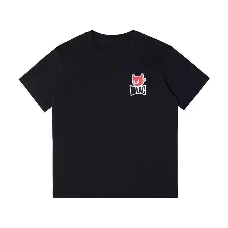 WAAC Pure Cotton Short-sleeved T-shirt Stylish and Versatile Suitable for All Seasons Streetwear 2026 summer new Fashion Casual