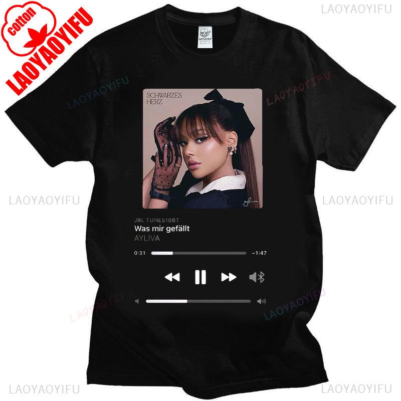 Ayliva Cute Girl T-Shirt Fashion Hipster Tee-Shirts Cotton Short Sleeves Vintage Streetwear Tops Summer O-Neck Unisex Camisetas