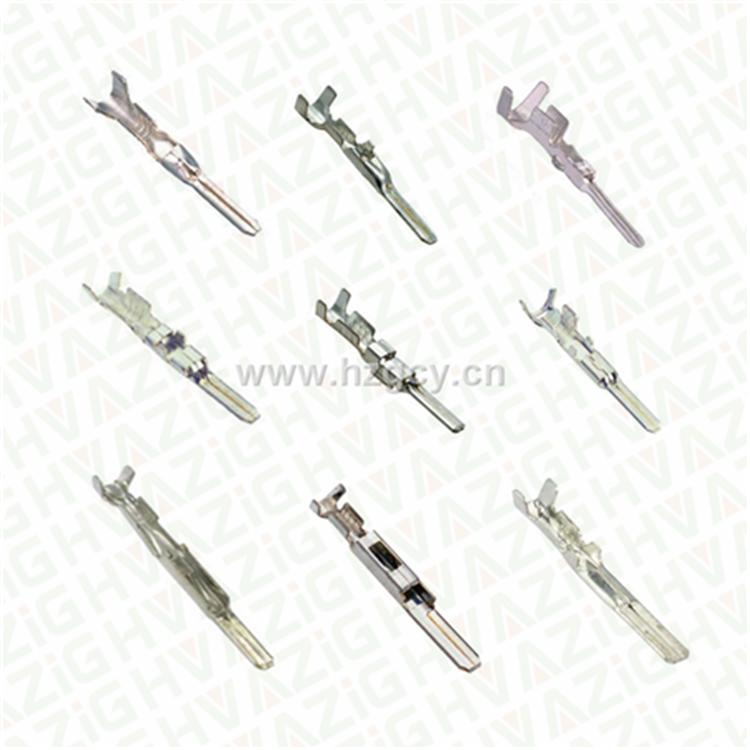 4.8mm Series Automotive Connector Brass Tin Plating Crimp Terminal Car Harness Stamping Wiring Metal Reel Terminal DJ615B-4.8A