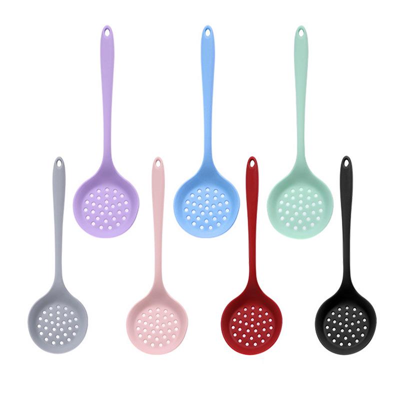 Silicone Cookware Set: Non-Stick Spatula, Ladle & Slotted Spoon with High Temperature Resistance