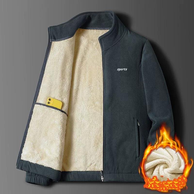 Outdoor Fleece Jacket Men Winter New Thicken Warm Jacket Coat Men Windbreak Outerwear Warm Jackets and Coats for Men Parka
