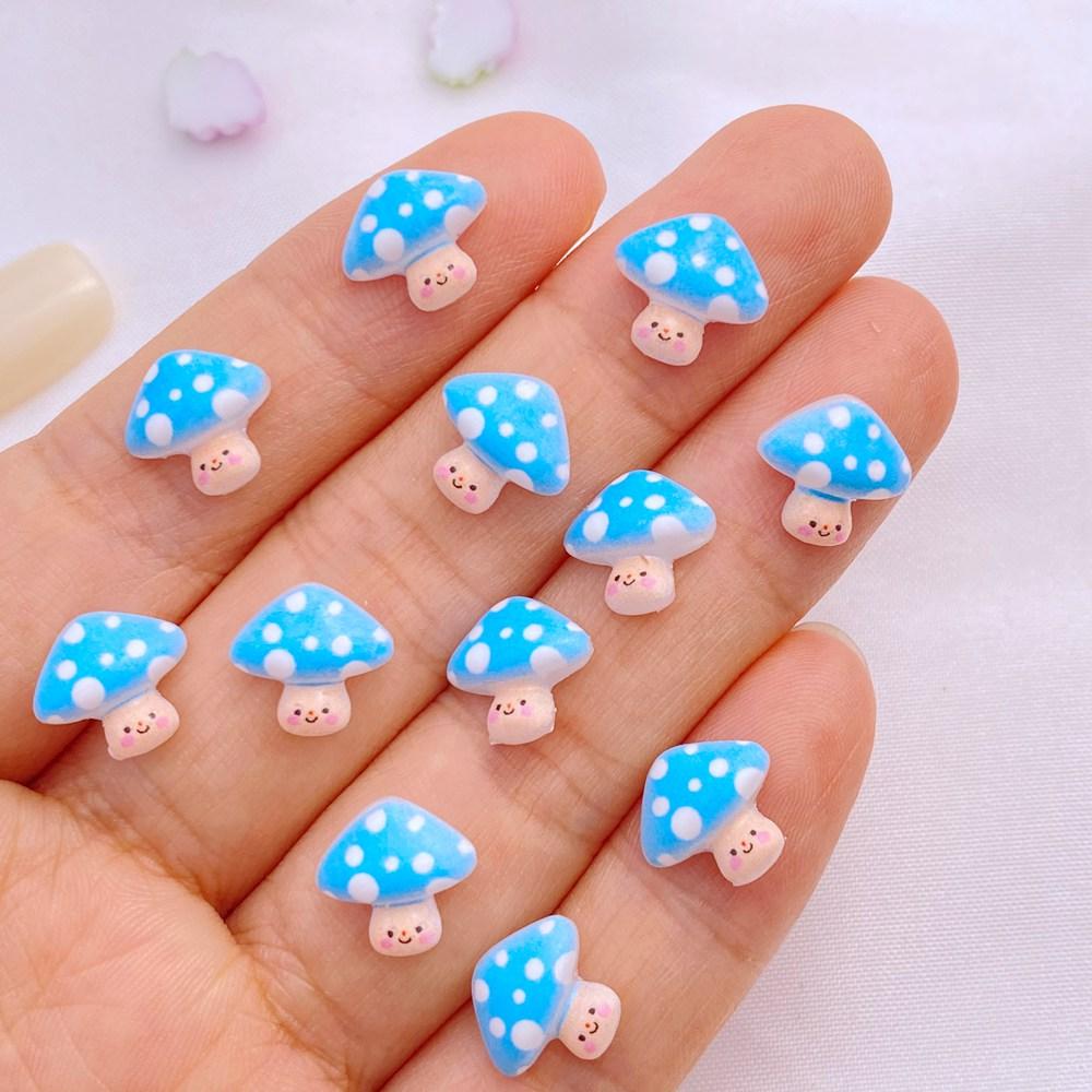 50Pcs New Cute Resin 8-12mm Mini Cherry Watermelon Fruits Series Flat Back Manicure Parts Embellishments For Hair Bows