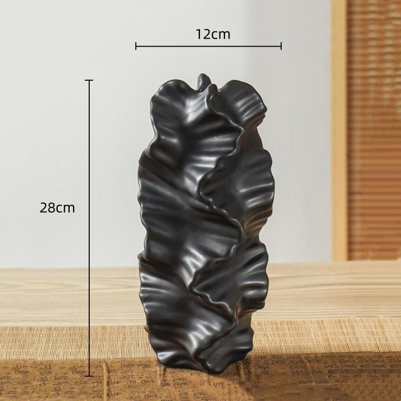 

Керамическая Ваза Неправильные Складки и Узоры Ваза для Цветов Керамические Изделия Ручной Работы Аксессуары для Цветочных Композиций Декор для Дома