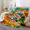 1PC Tiger Print Blanket, Throw For Sofa, Bed, Travel, Printing Blanket With Soft And Warm Fabric yy250918133