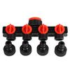 Hot Garden 4 Way Tap Connectors Hose Pipe Splitter Plastic Drip Irrigation Water Connector