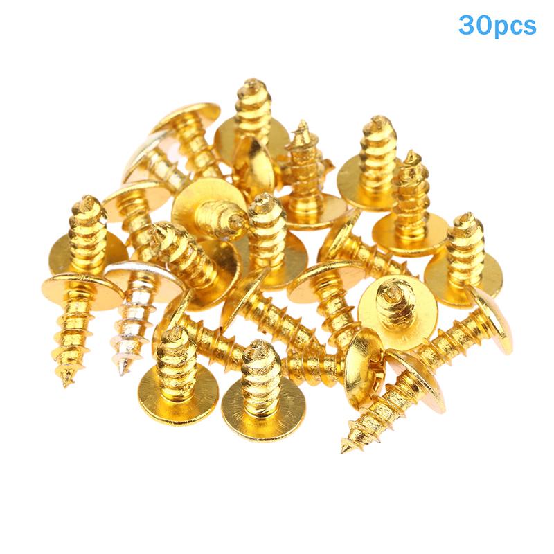 30Pcs/Pack M5*12Mm Universal Aluminum Alloy Motorcycle Cross Head Self Tapping Bolts Screws Nut Round Head Thread Diameter