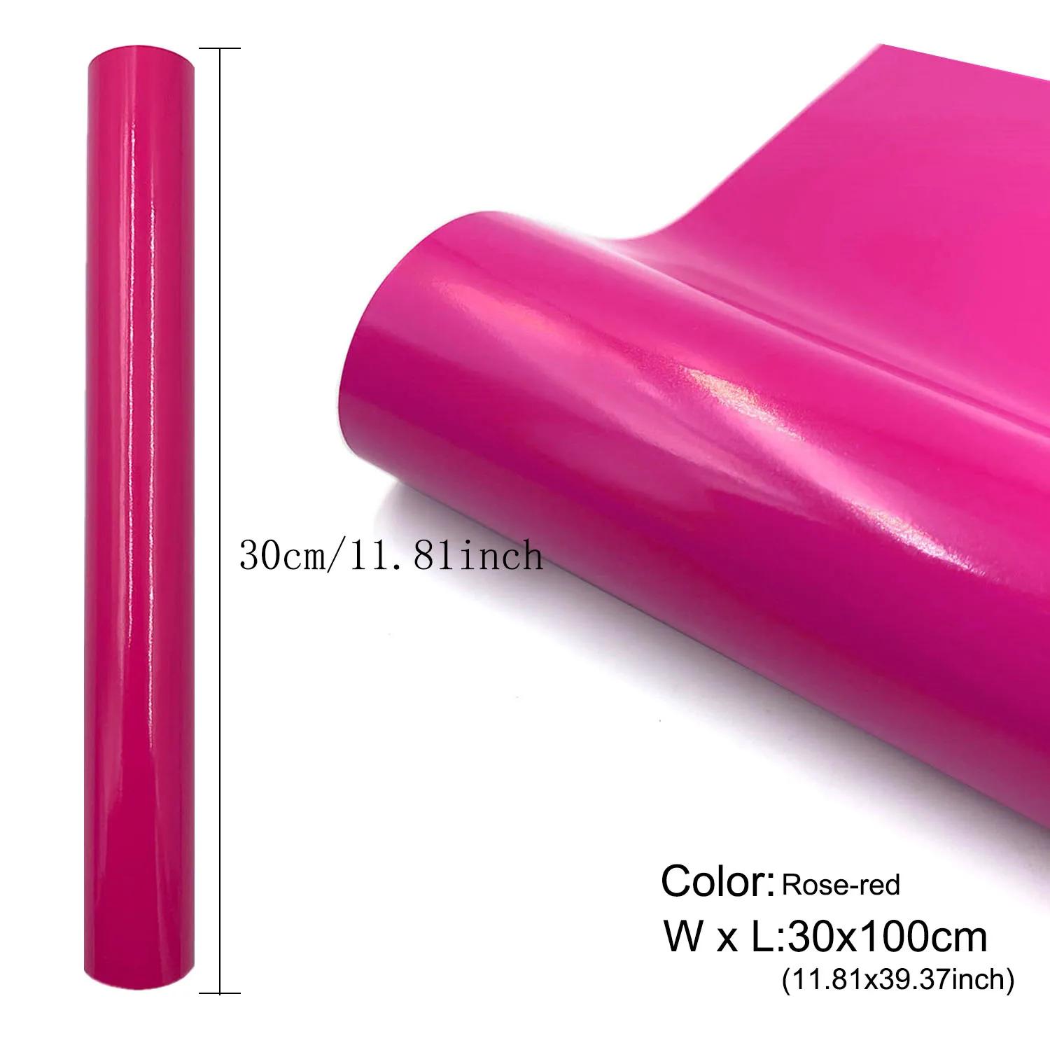 

1-5roll Glossy Adhesive Vinyl Craft cut Film for Outdoor Decor Sticker Cutter Car Wall Lettering Film DIY 30cm x 100cm 30 x 100cm 1roll