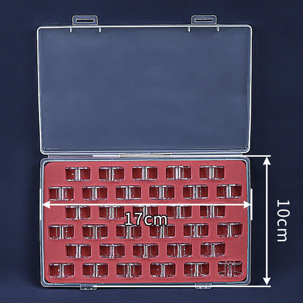 Pudełko do przechowywania szpulek 33/66 przegródek, Etui na szpulki, Organizery na szpulki z pokrywką, Akcesoria do szycia dla hobbystów rzemiosła