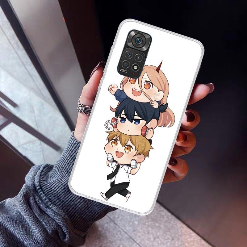C-Chainsaw Mans Cute Phone Case For Xiaomi Poco X5 X6 X7 Pro F7 Ultra M7 Redmi 15C 15 13C 13 12C 12 10 10C 10A 9 9C 9T 9A Cover