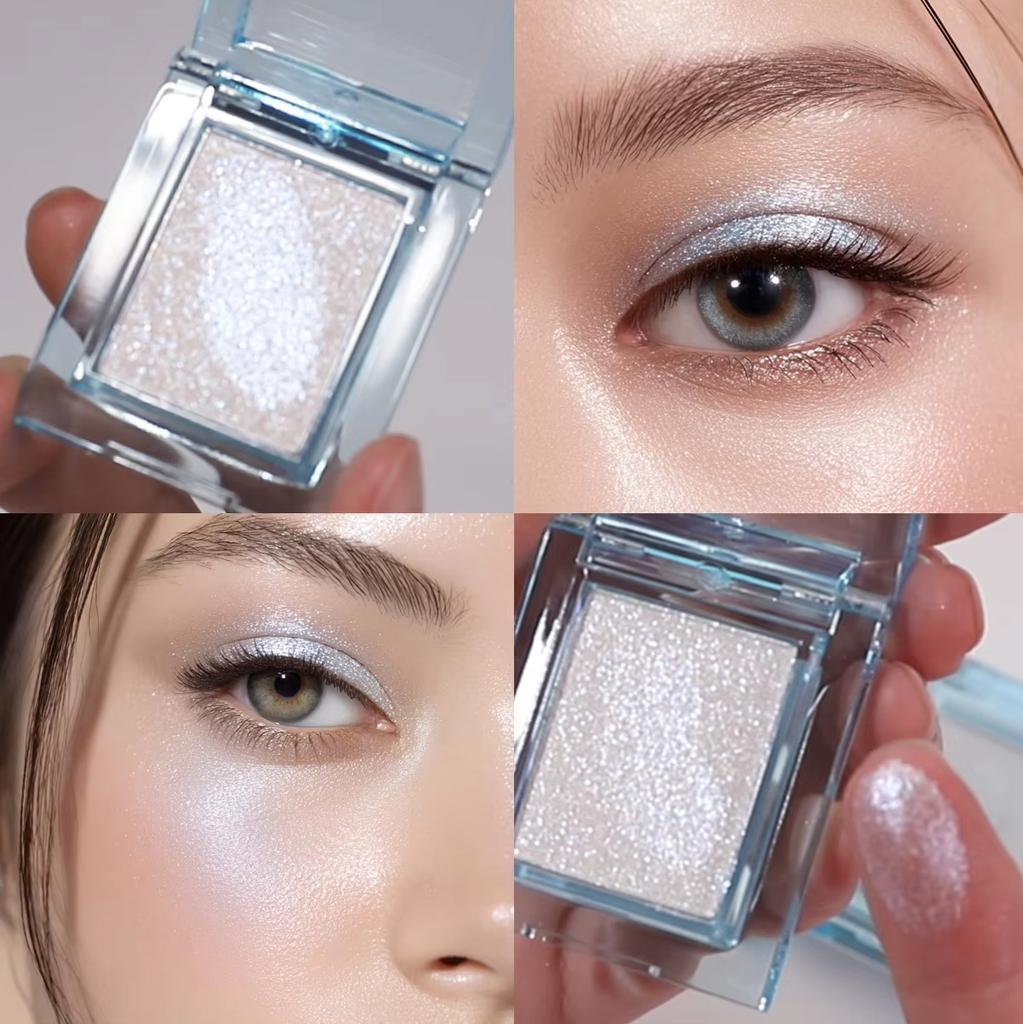 5-Color Creamy Putty Eyeshadow Palette - High-Intensity Glitter & Pearl Shimmer, Soft Bouncy Formula, Long-Wearing